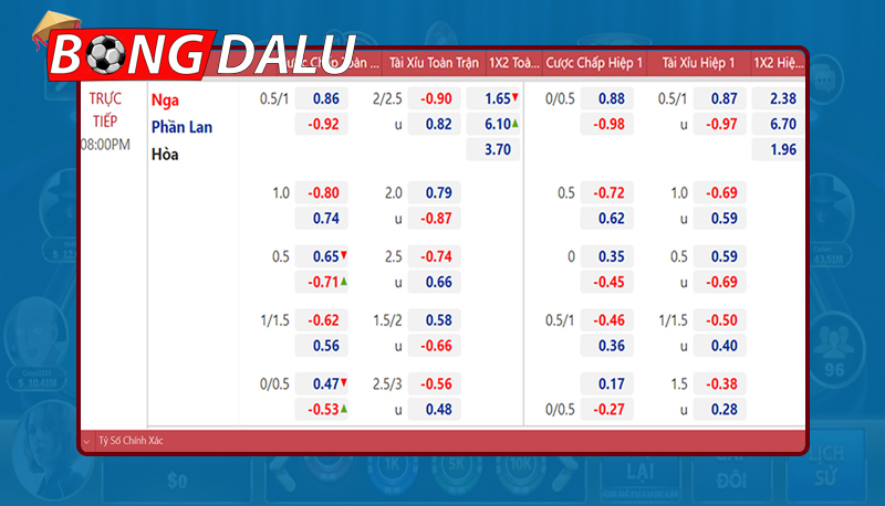 Đa dạng các loại kèo Euro phổ biến